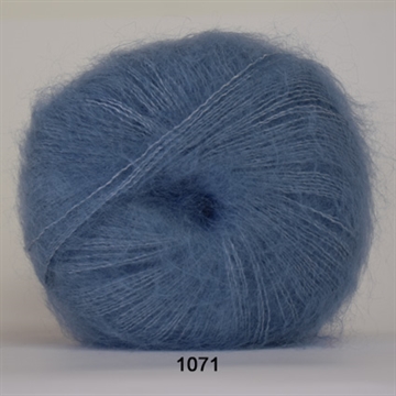 Hjertegarn Silk Kid Mohair fv. 1071 lys blå