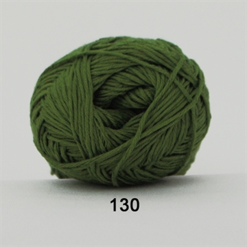 Hjertegarn Green Cotton Linen fv. 130 grøn