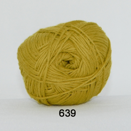 Hjertegarn Green Cotton Linen fv. 639 gulgrøn