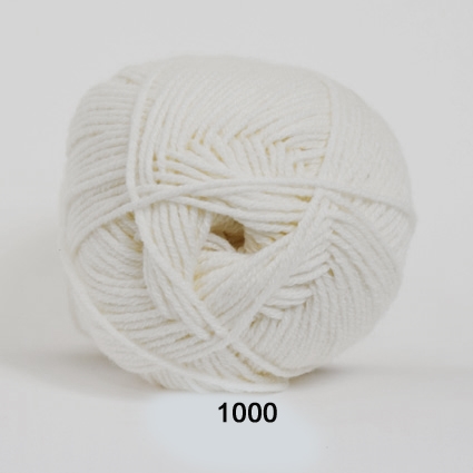 Hjertegarn Green Cotton Linen fv. 1000 hvid