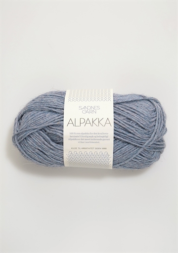 Sandnes Alpakka fv. 6221 lys blåmel.
