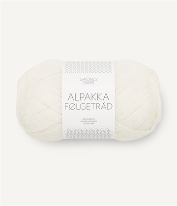 Sandnes Alpakka Følgetråd fv. 1002 hvid