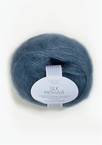 Sandnes Silk Mohair fv. 6032 Blå tåge