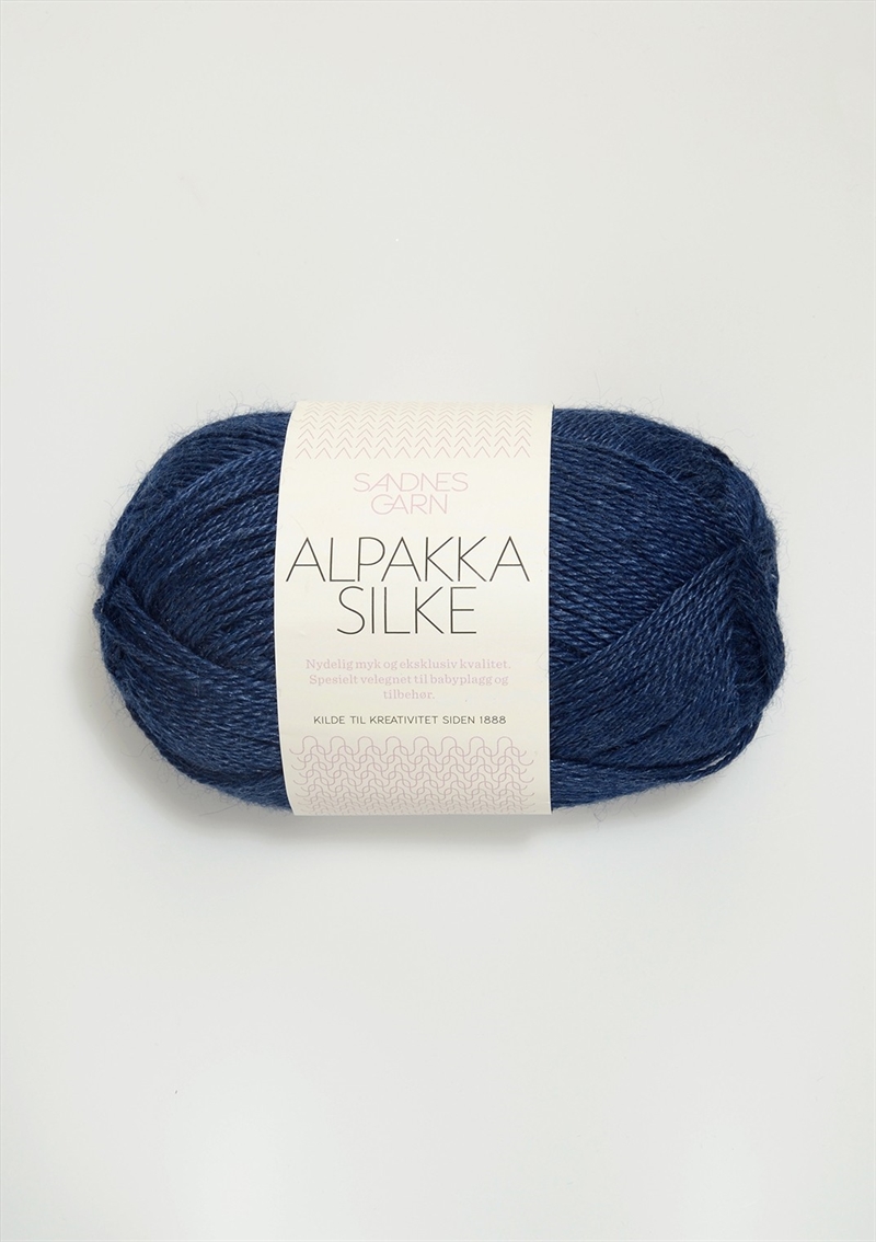 Sandnes Alpakka Silke fv. 6063 blå