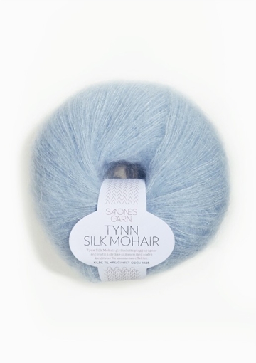 Sandnes Tynn Silk Mohair fv. 6012 lys blå