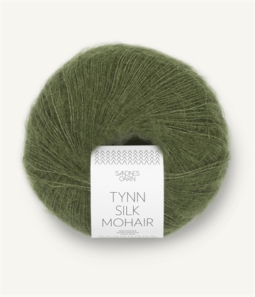 Sandnes Tynn Silk Mohair fv. 9062 Olivengrøn