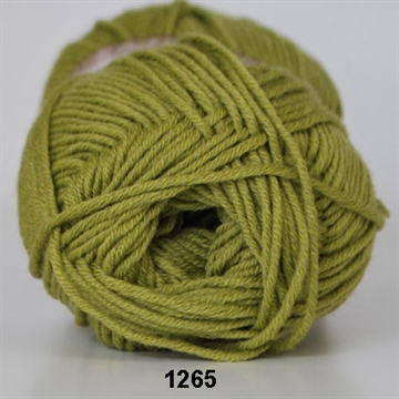 Hjertegarn Merino Cotton fv. 1265 lys grøn