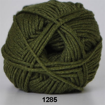 Hjertegarn Merino Cotton fv. 1285 mørk grøn
