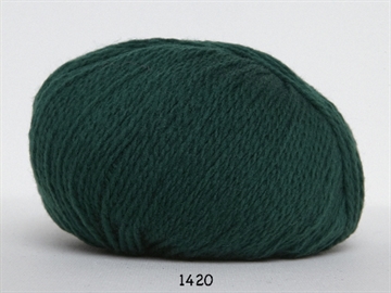 Hjertegarn Hjerte Fine Highland wool fv. 1420 m.grøn