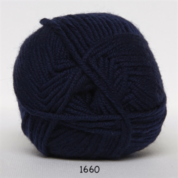 Hjertegarn Merino Cotton fv. 1660 marine blå