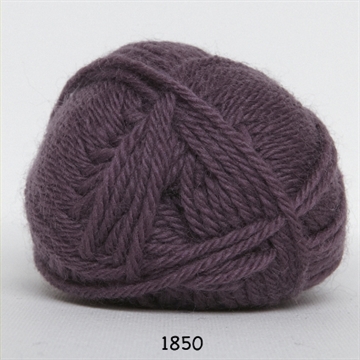 Hjertegarn Lima uld fv. 1850 støvet lilla