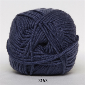 Hjertegarn Merino Cotton fv. 2163 blågrå