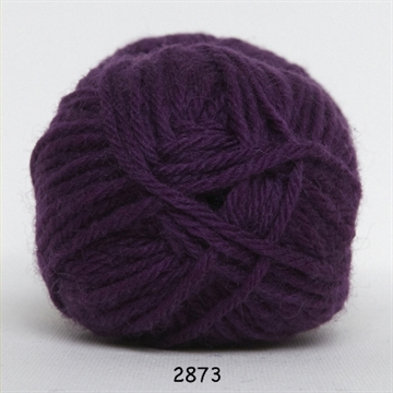 Hjertegarn Lima uld fv. 2873 mørk lilla