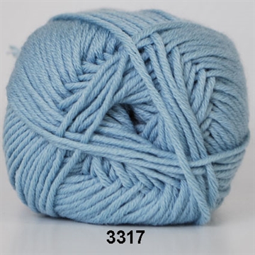 Merino Cotton fv. 3317 Vandblå