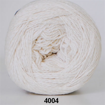 Hjertegarn Organic 350 Wool Cotton fv. 4004  hvid