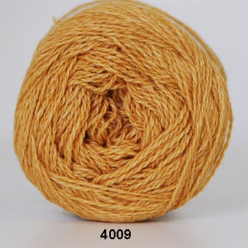 Hjertegarn Organic 350 Wool Cotton fv. 4009 gul