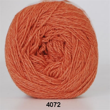 Hjertegarn Organic 350 Wool Cotton fv. 4072 lys orange