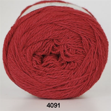 Hjertegarn Organic 350 Wool Cotton fv. 4091 rød
