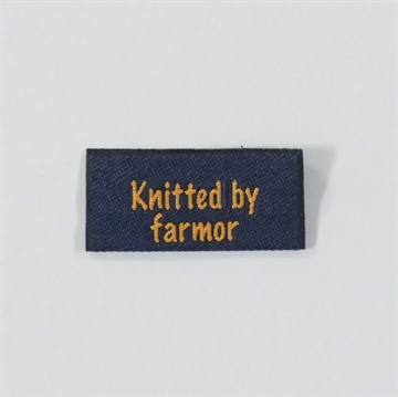 Label - Knitted by Farmor