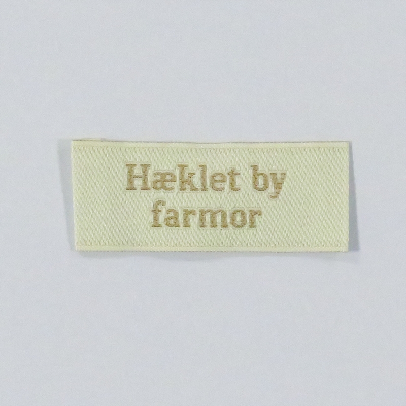 Label - Hæklet by Farmor