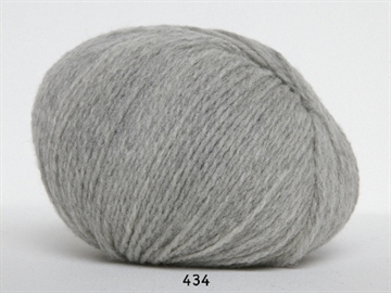 Hjertegarn Hjerte Fine Highland wool fv. 434 lys grå