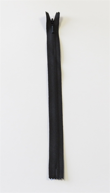 YKK usynlig lynlås 40 cm sort