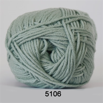 Hjertegarn Merino Cotton fv. 5106 lys grøn