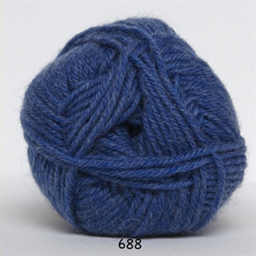 Hjertegarn Vital fv. 688 mellemblå