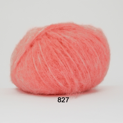 Hjertegarn Børstet uld/alpaca fv. 827 peach