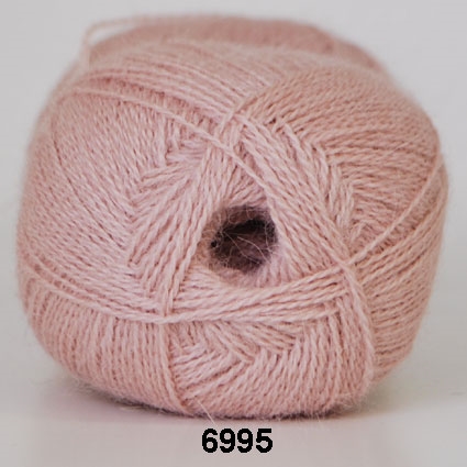 Hjertegarn Alpaca 400 fv. 6995 lys rosa