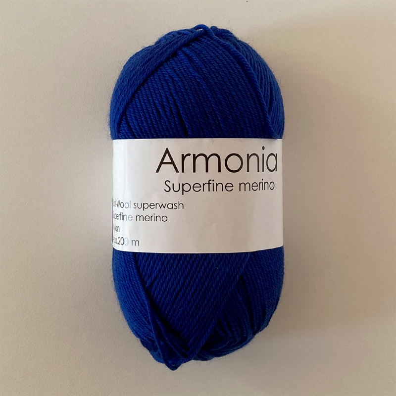 Hjertegarn Armonia fv. 6500 kobolt blå