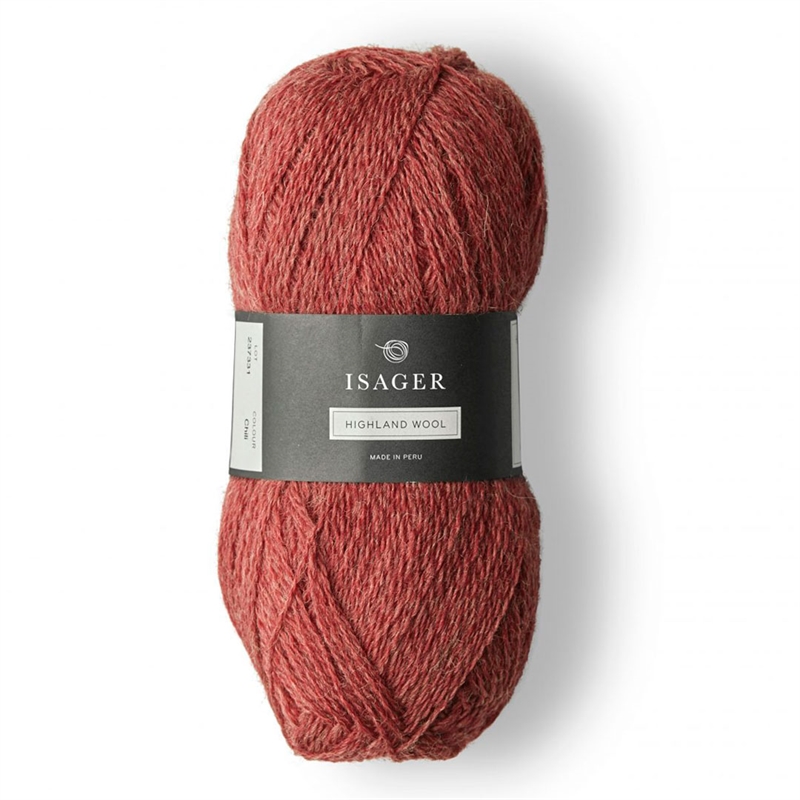 Isager Highland Wool fv. Chilli