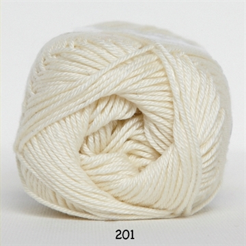 Hjertegarn Diamond cotton fv. 201 råhvid
