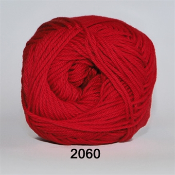 Hjertegarn Cotton nr. 8 fv. 2060 rød 