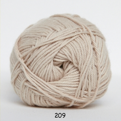 Hjertegarn Cotton nr. 8 fv. 209 beige