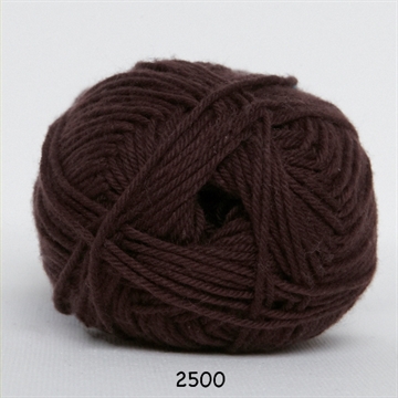 Hjertegarn Cotton nr. 8 fv. 2500 mørkbrun