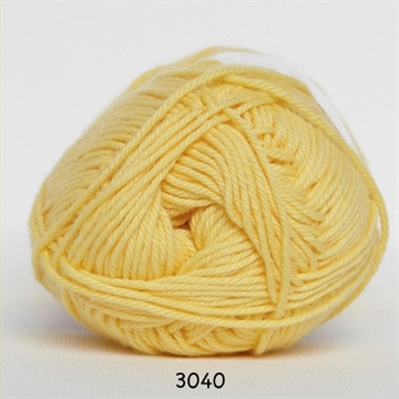 Hjertegarn Cotton nr. 8 fv. 3040 gul