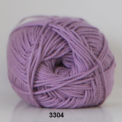 Hjertegarn Cotton nr. 8 fv. 3304 lavendel