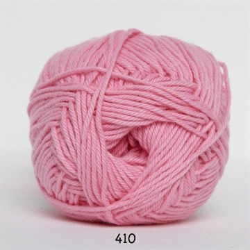 Hjertegarn Cotton nr. 8 fv. 410 lys pink