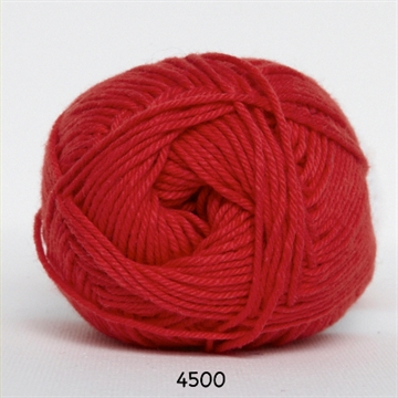 Hjertegarn Cotton nr. 8 fv. 4500 rød