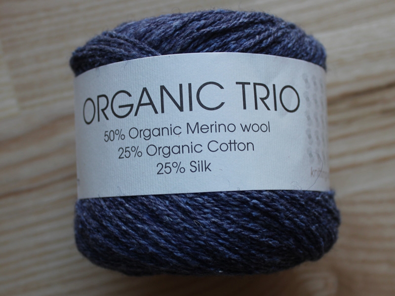Hjertegarn Organic Trio fv. 5001 m.blå