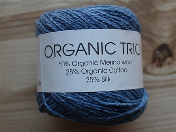 Hjertegarn Organic Trio fv. 5004 jeansblå