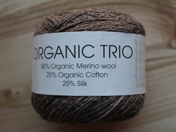 Hjertegarn Organic Trio fv. 5009 mørk beige