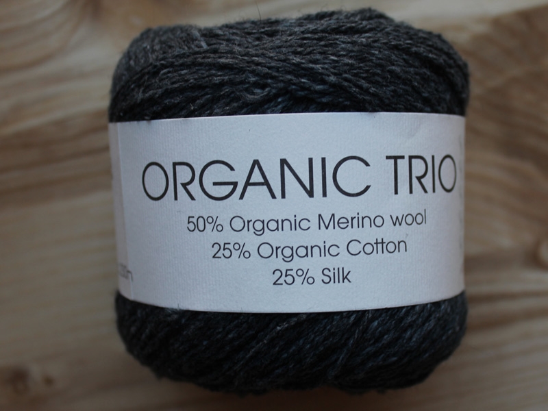 Hjertegarn Organic Trio fv. 5011 mørk grå