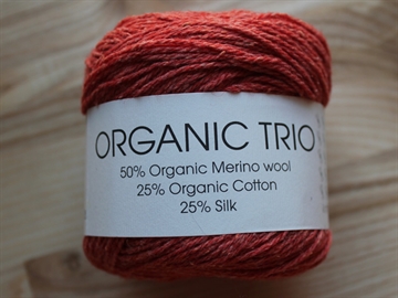 Hjertegarn Organic Trio fv. 5017 tegl