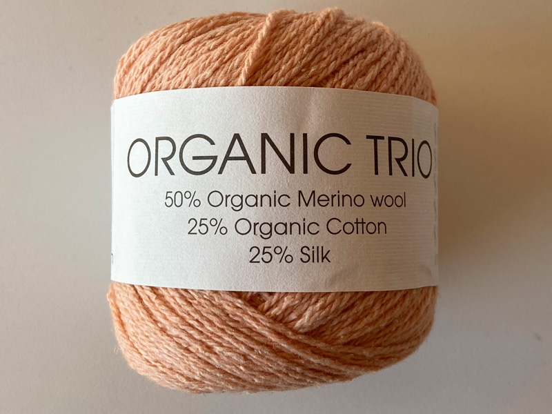 Hjertegarn Organic Trio fv. 5024 lys fersken