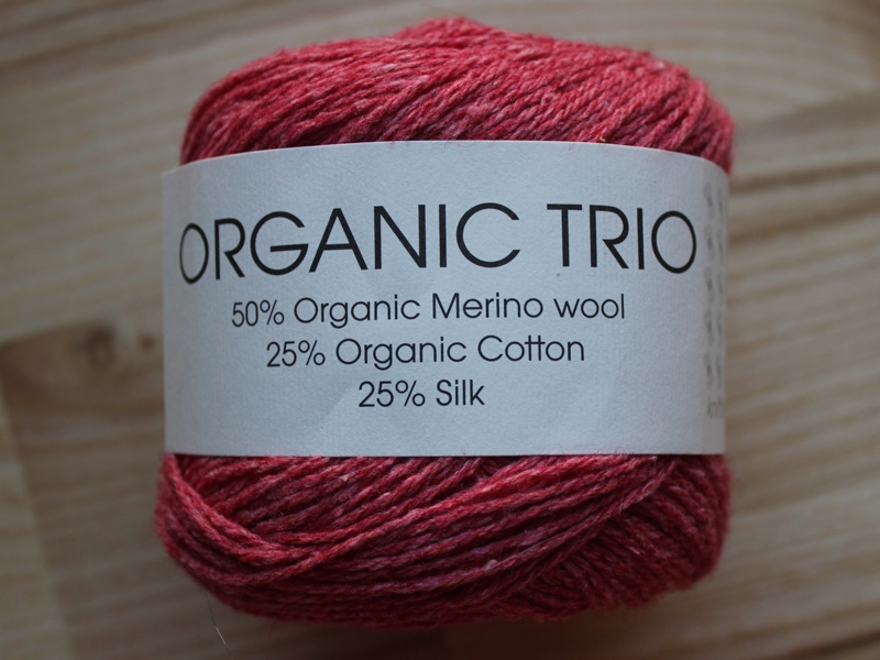Hjertegarn Organic Trio fv. 5030 rød