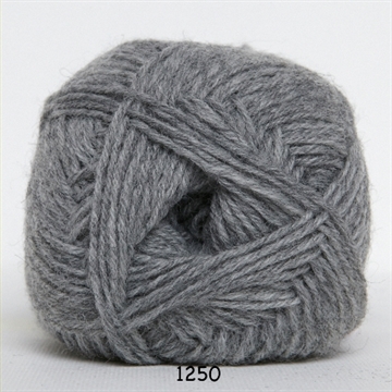 Hjertegarn Sock 4 fv. 1250 mel. grå