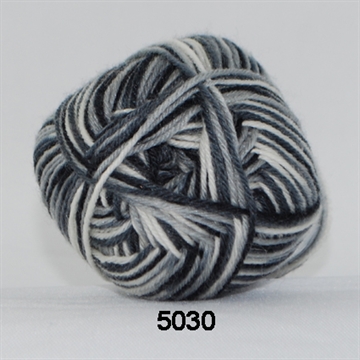 Hjertegarn Sock 4 fv. 5030 print grå