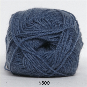 Hjertegarn Sock 4 Fv. 6800 dueblå
